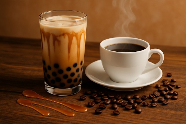 Brown Sugar Milk Tea Latte vs Regular Coffee Drinks