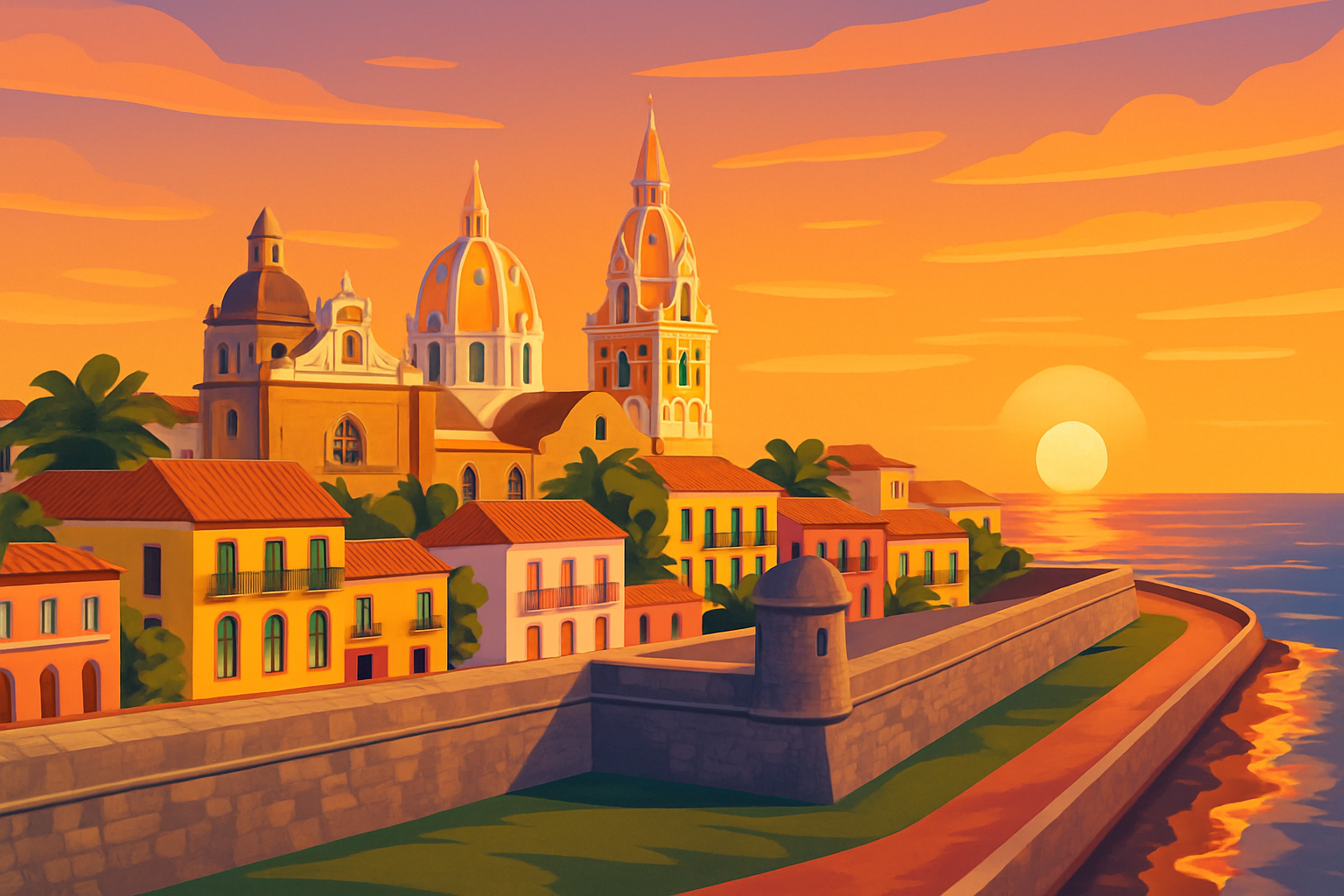 Panoramic view of Cartagena