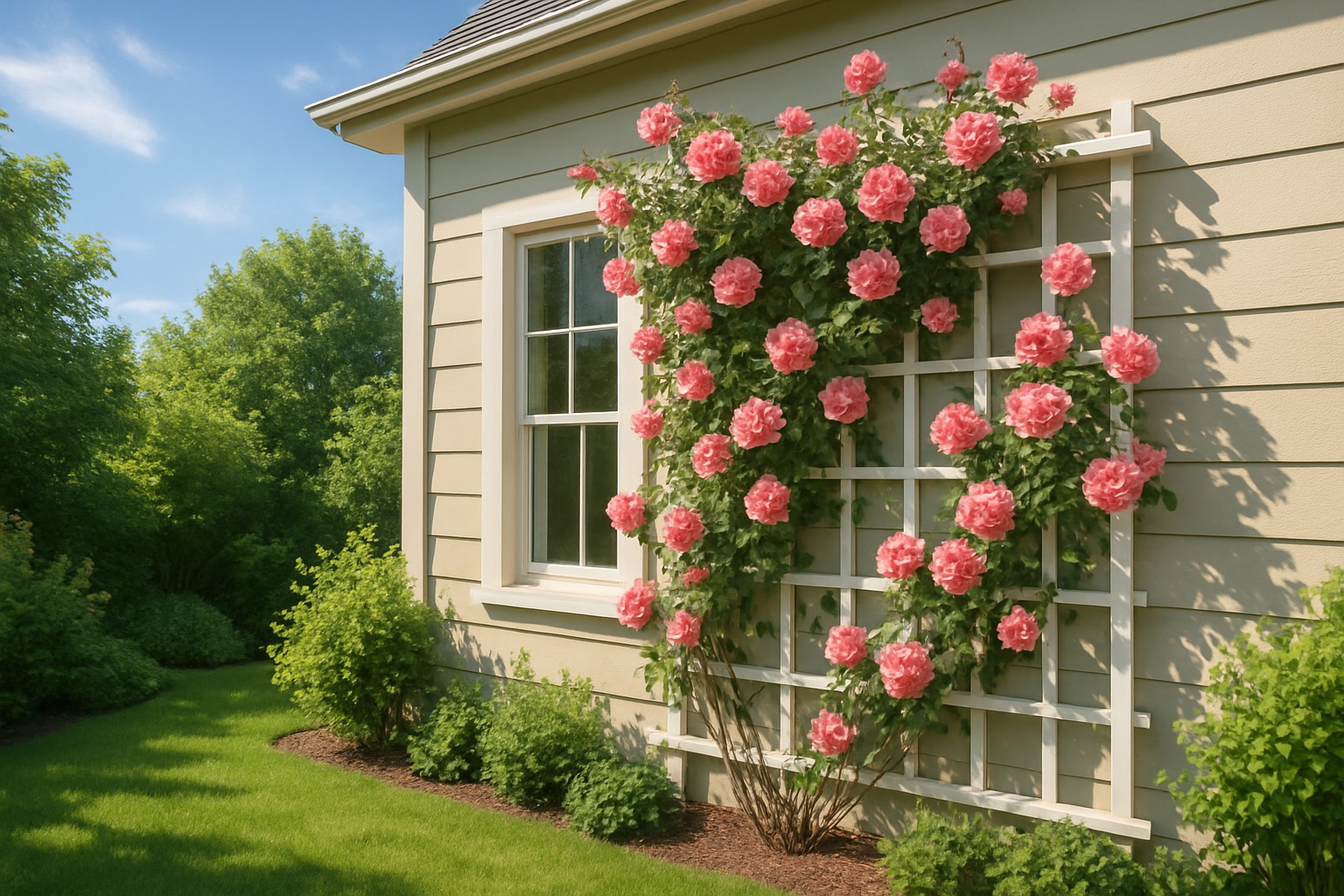 How to Attach a Trellis to a House for Climbing Plants?