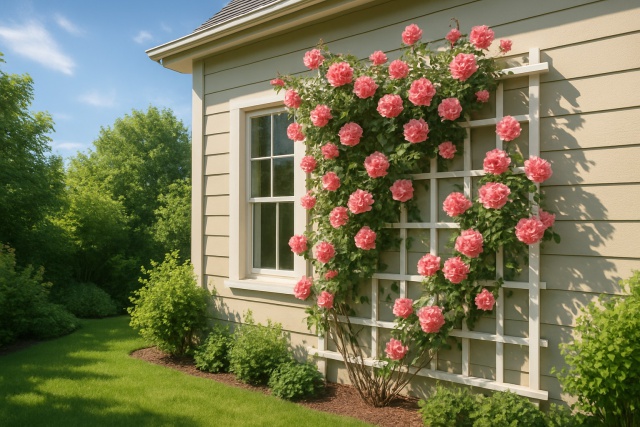 How to Attach a Trellis to a House for Climbing Plants?