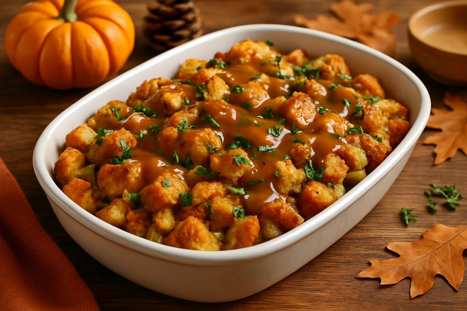 How To Cook Stuffing With Gravy That Stays Moist